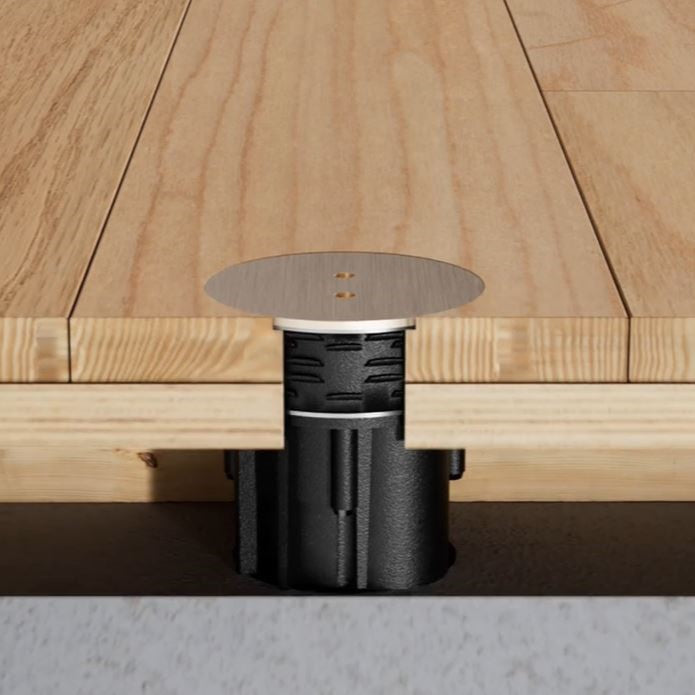 PRADO | ROND GULVBOKS FOR TREGULV - NEDFREST | 1 STIKK | STAINLESS STEEL