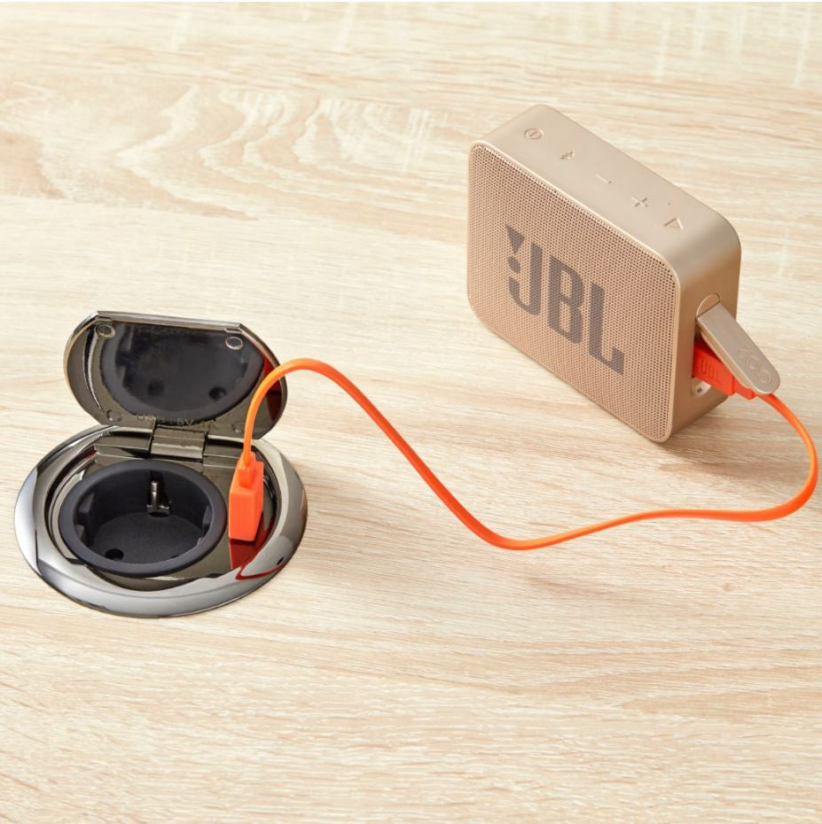 RING | 1 STIKK + 1 USB-A | BLACK CHROME