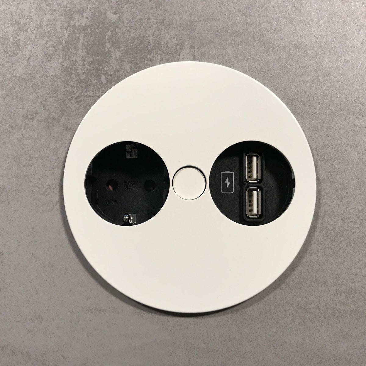 TWIST | 1 STIKK + 2 USB-A | MATT HVIT - bilde 2