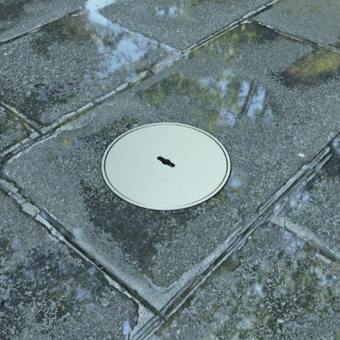 7012A1 | RUND GULVBOKS | 2 STIKK + 1 CEE 5/16A 400V / 6h | IP67 - Utendørs - STEEL