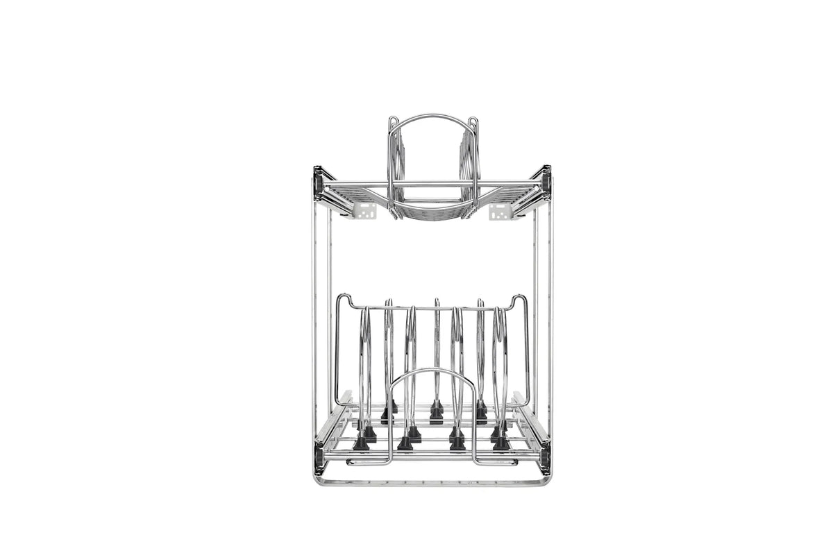 REV-A-SHELF gryte- og panneuttrekk – 2 nivåer – 30,5 cm – krom