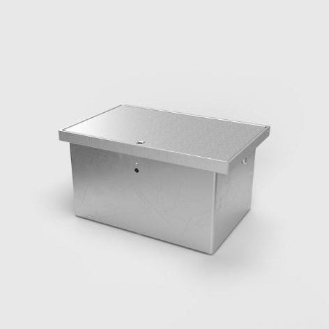 8308A | IP65 GULVBOKS | 7 STIKK + 2 rj45 cat6a | Inkludert støpemodul isopor - Børstet rustfri Aluminium - bilde 3
