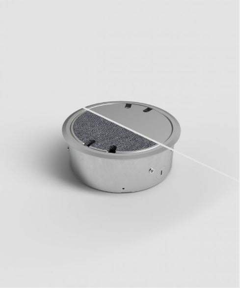 2HOME.NO® - A99 RUND - 4 Modul - LOKK ER VENDBART - 2 Stikkontakter + 4 RJ45 CAT6 - BODEN