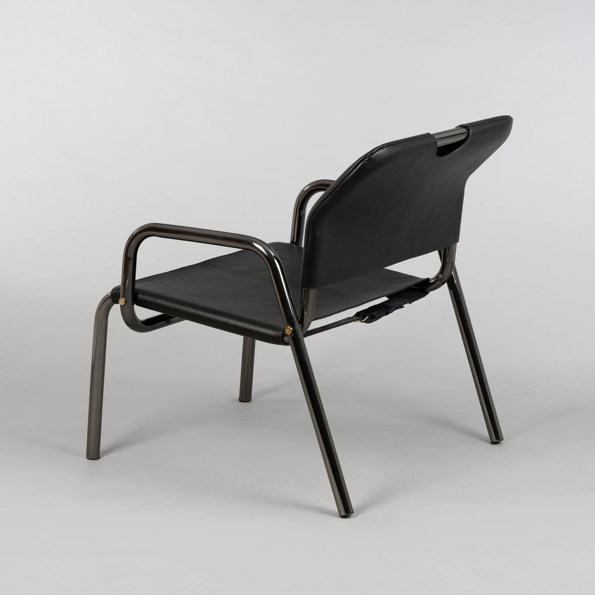 BUSTER + PUNCH® CHOPPER CHAIR | BLACK CHROME / LEATHER