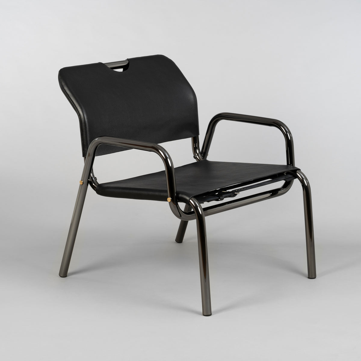 BUSTER + PUNCH® CHOPPER CHAIR | BLACK CHROME / LEATHER