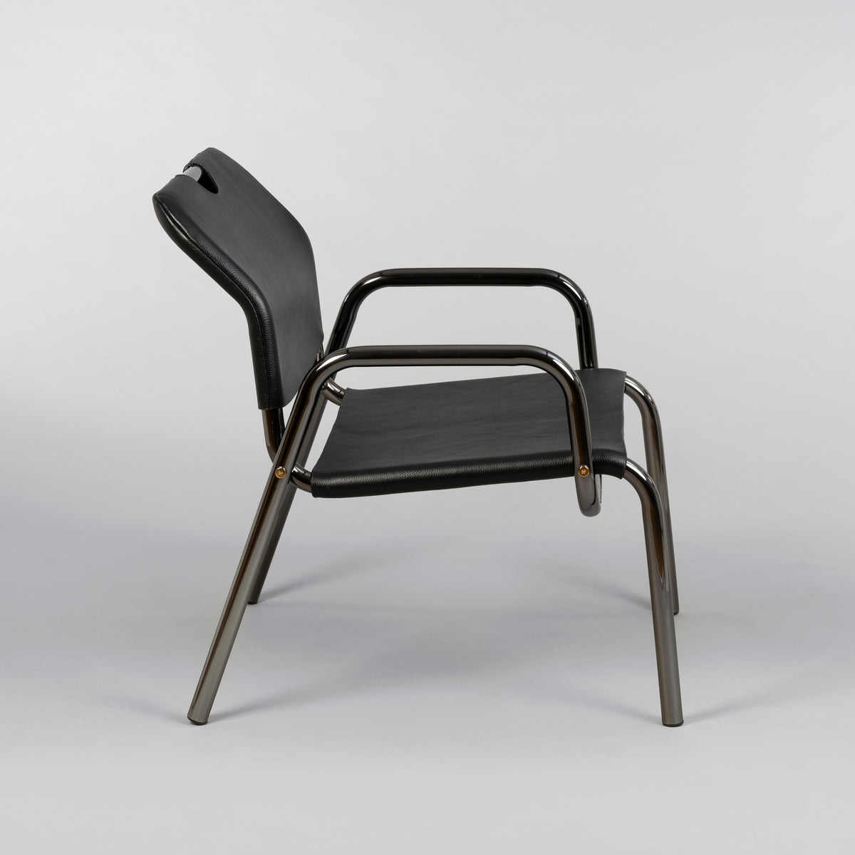 BUSTER + PUNCH® CHOPPER CHAIR | BLACK CHROME / LEATHER