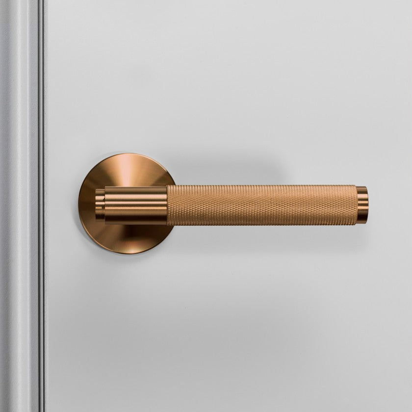 BUSTER + PUNCH® - DOOR HANDLE / SPRUNG / CROSS / 38mm - WARM SUNSET