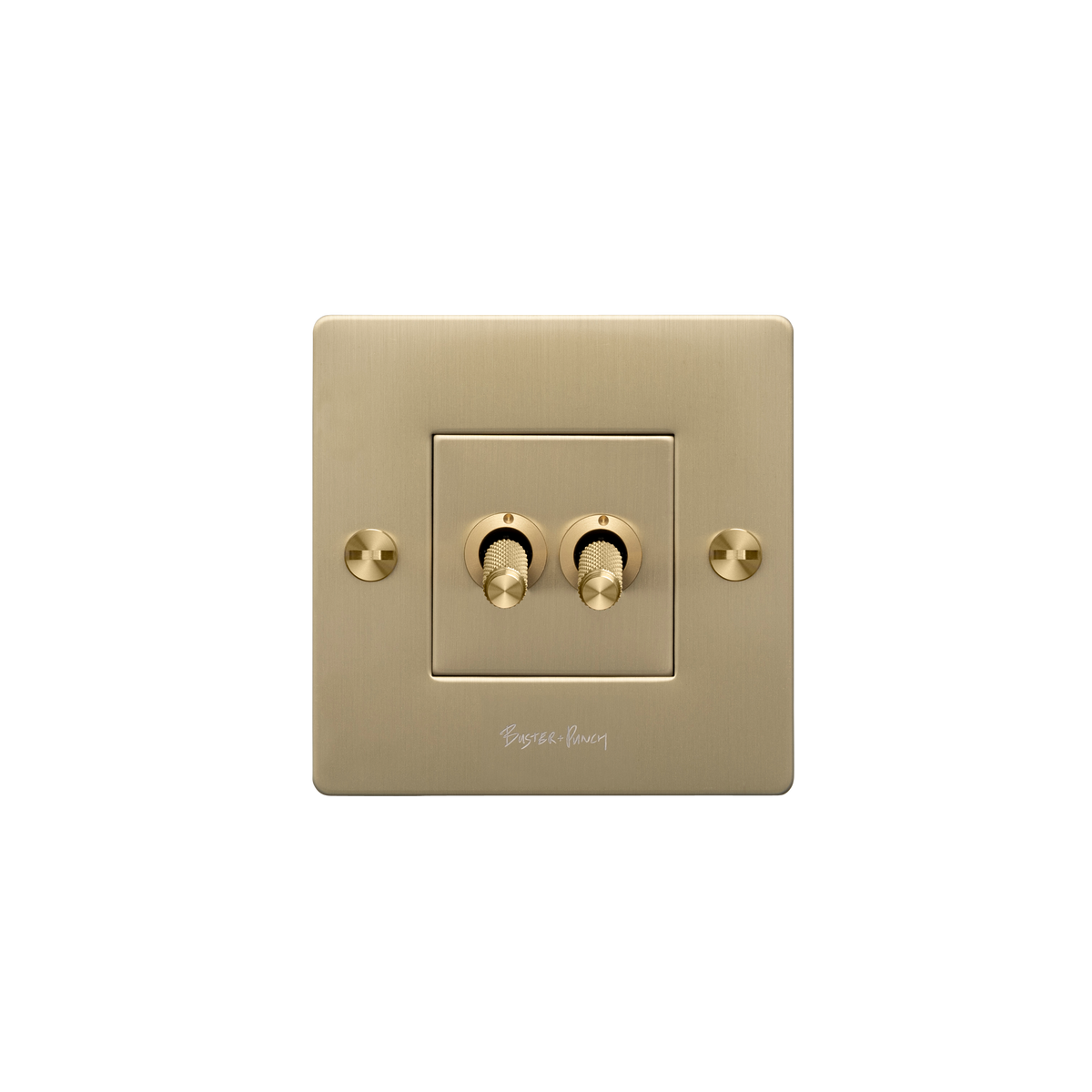 BUSTER + PUNCH® EU | 1G Dobbel impuls vippebryter | Brass