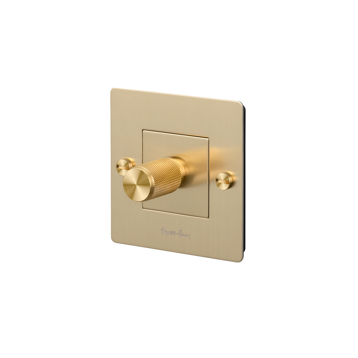 BUSTER + PUNCH | 1G impulsdimmer-sett for smarthus | Brass