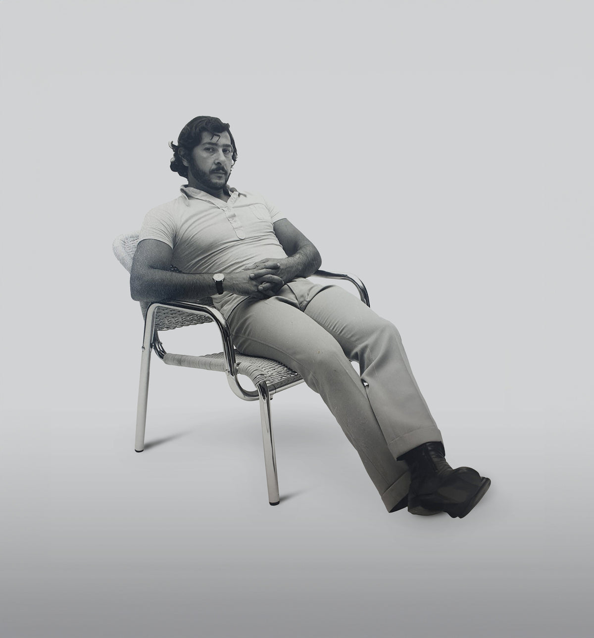 BUSTER + PUNCH® CHOPPER CHAIR | BLACK CHROME / LEATHER