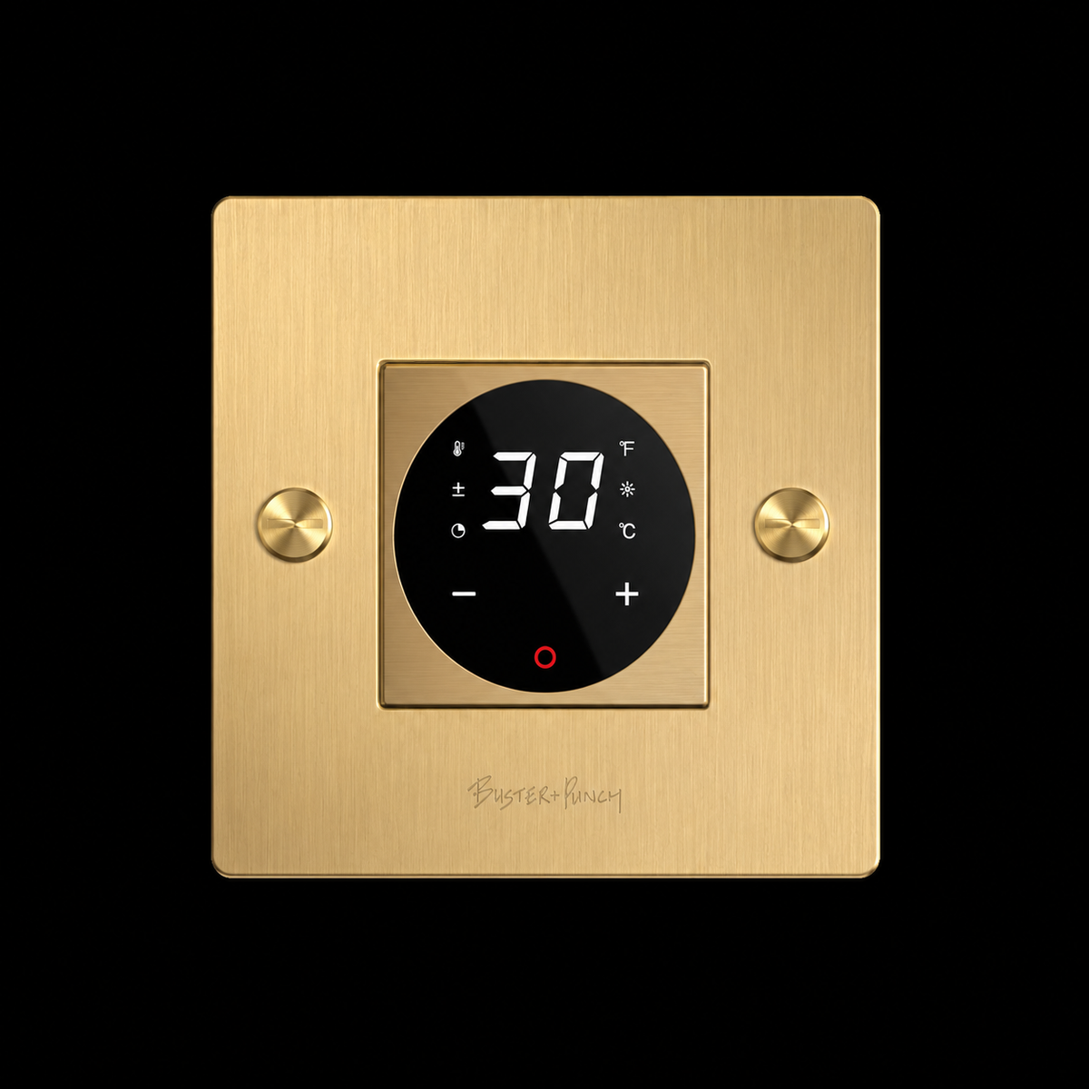 2HOME.NO - Termostat med gulvføler til Buster+Punch rammer - Gold - 2HOME.NO®
