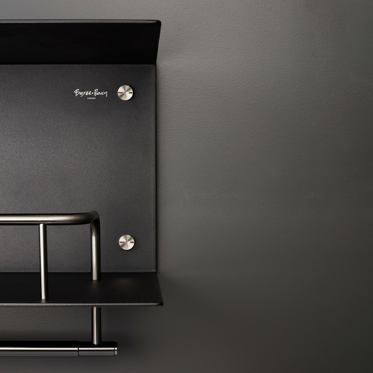 BUSTER + PUNCH® - HANGER SHELF - HYLLE - 1150 mm x 370 X 234 mm - BLACK / STEEL - bilde 4