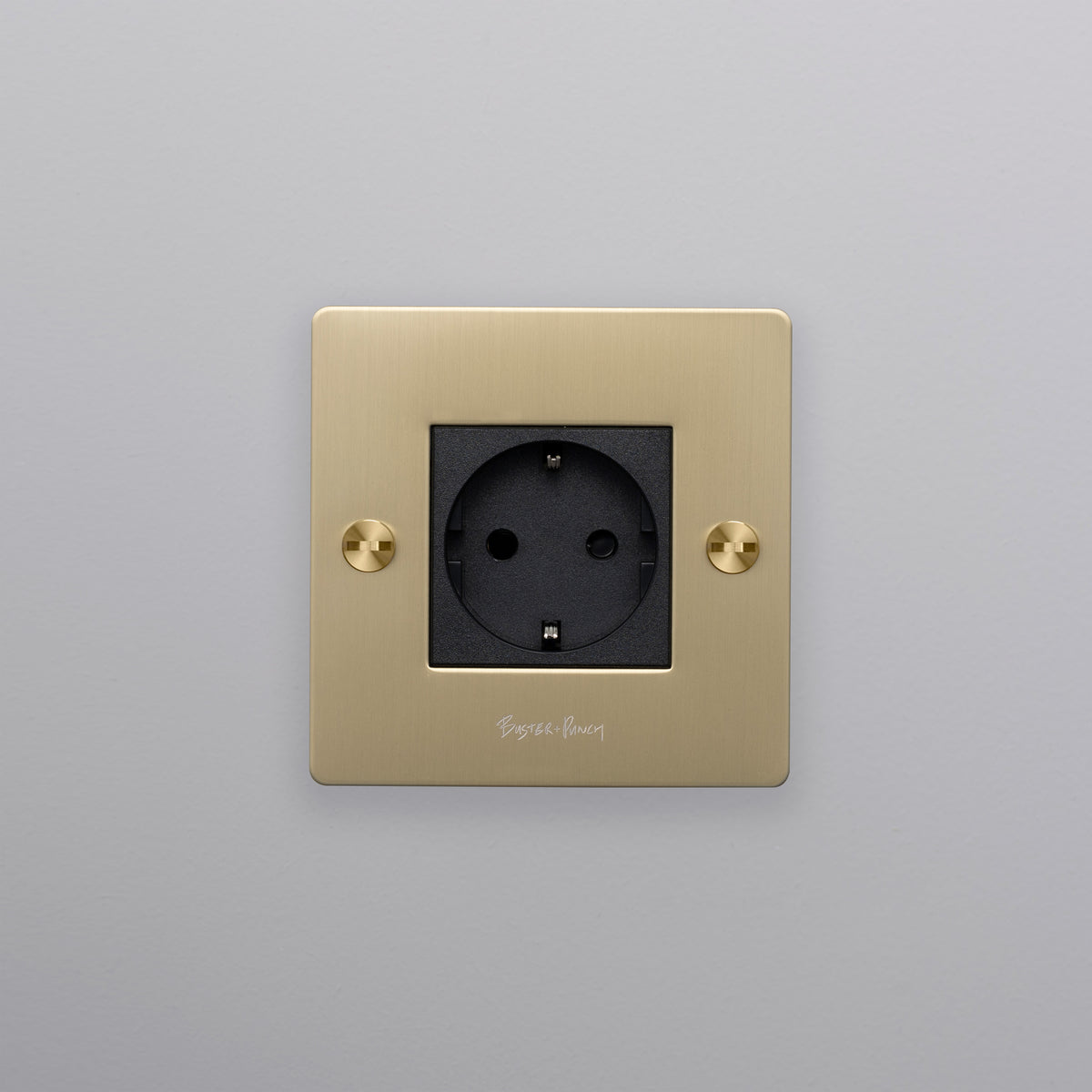 BUSTER + PUNCH® EU - 1G SOCKET / SCHUKO - brass - bilde 2