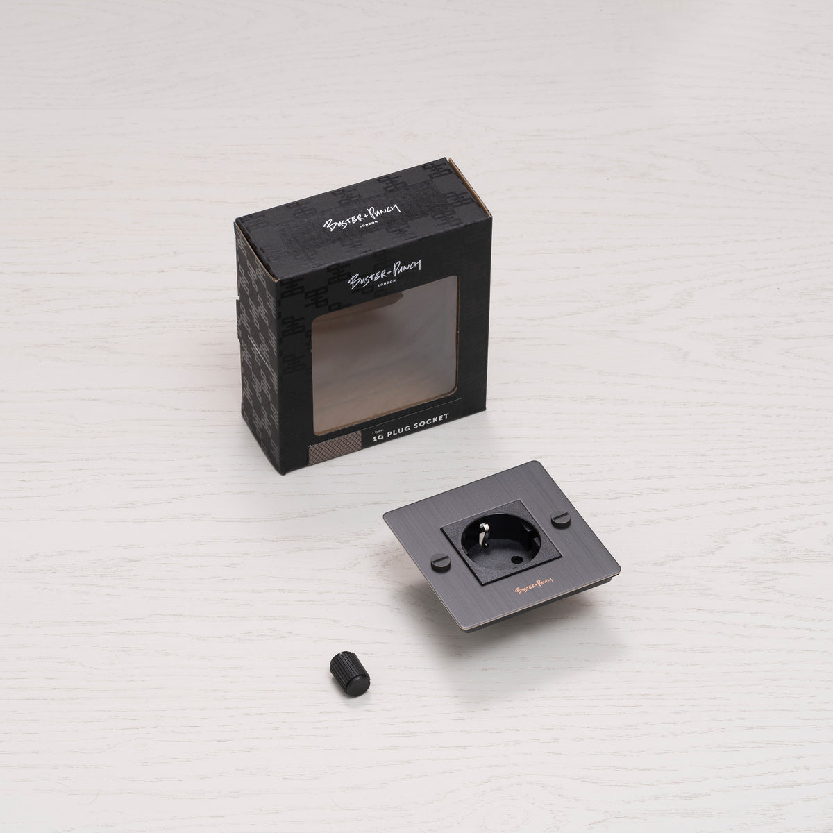 BUSTER + PUNCH® EU - 1G SOCKET / SCHUKO - smoked bronze - bilde 3