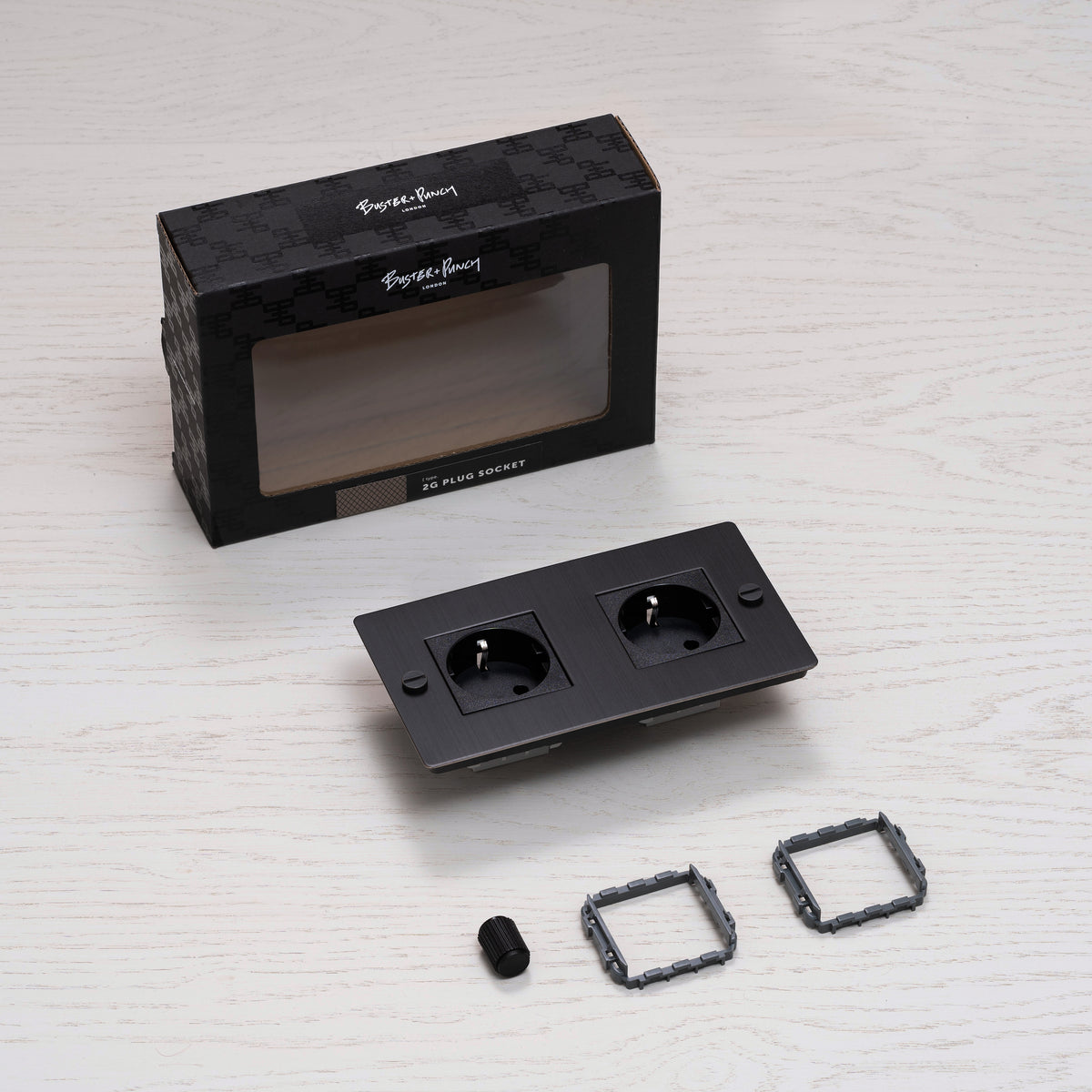 BUSTER + PUNCH® EU - 2G SOCKET / SCHUKO - steel - bilde 3