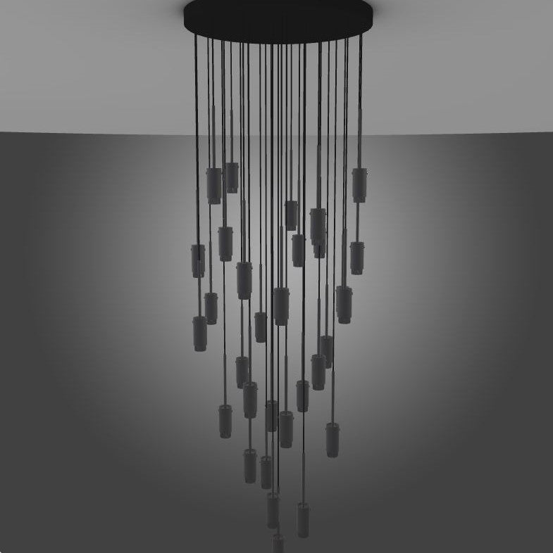 BUSTER + PUNCH® - EXHAUST CHANDELIER - 31 PENDANTS / SURFACE + SUSPENDED - bilde 4