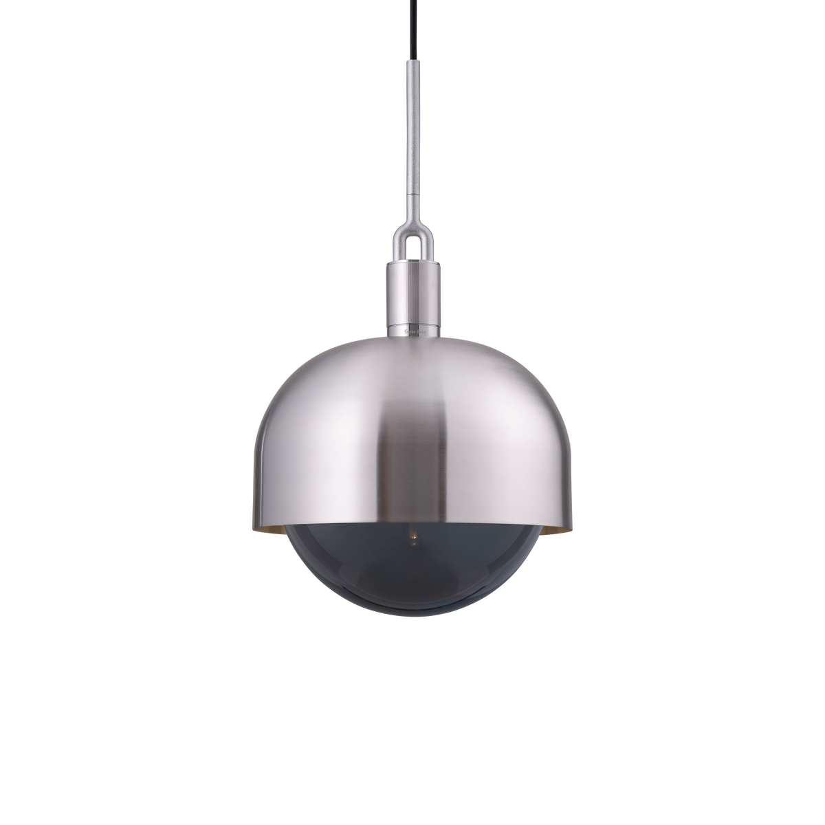 FORKED PENDANT / SHADE / GLOBE / SMOKED - Large - Steel - bilde 3