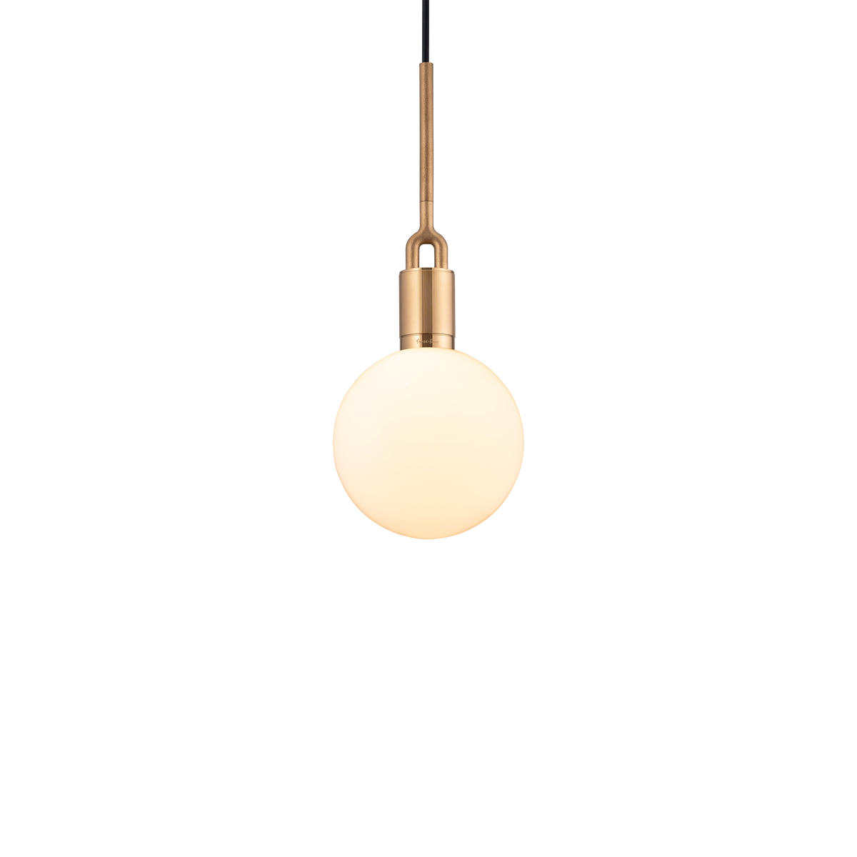 FORKED PENDANT / GLOBE / OPAL - Medium - Brass - bilde 3