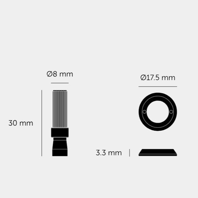 BUSTER + PUNCH | VIPPEBRYTER / DETAIL KIT / TOGGLE / LINEAR / NO TORX CAPS / BLACK - bilde 2