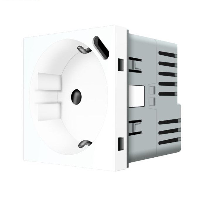 1 Stikkontakt + 1 USB-C (18W) - Hvit