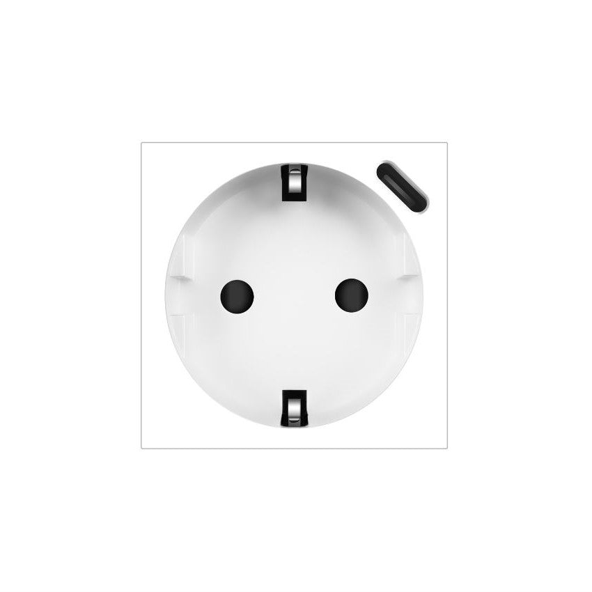 1 Stikkontakt + 1 USB-C (18W) - Hvit - bilde 2