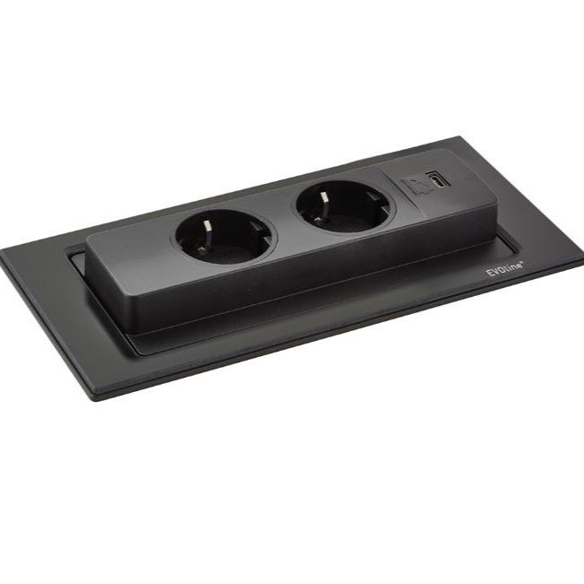 BACKFLIP | 2 STIKK + 1 USB-C | MATT SORT GLASS - bilde 2