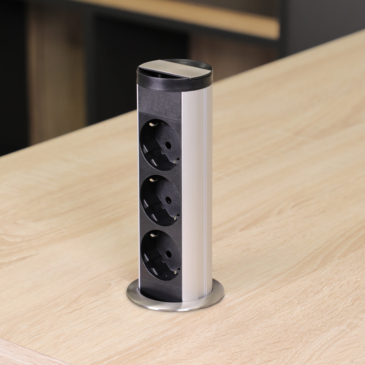 MINIBRICK | 3 STIKK + 2 USB A | STAINLESS STEEL - bilde 3