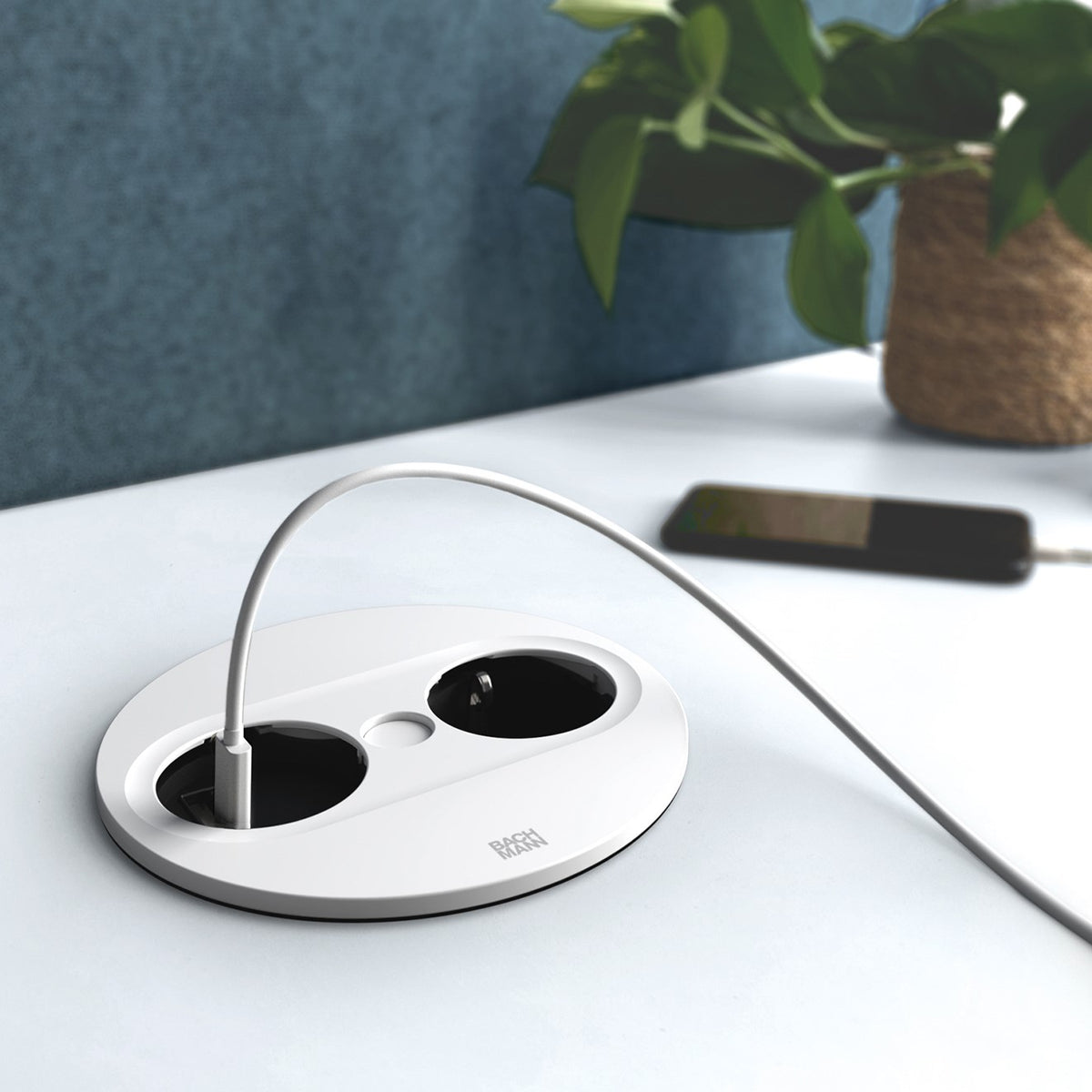 TWIST 2 | 1 STIKK + 2 USB A+C | MATT HVIT - bilde 2
