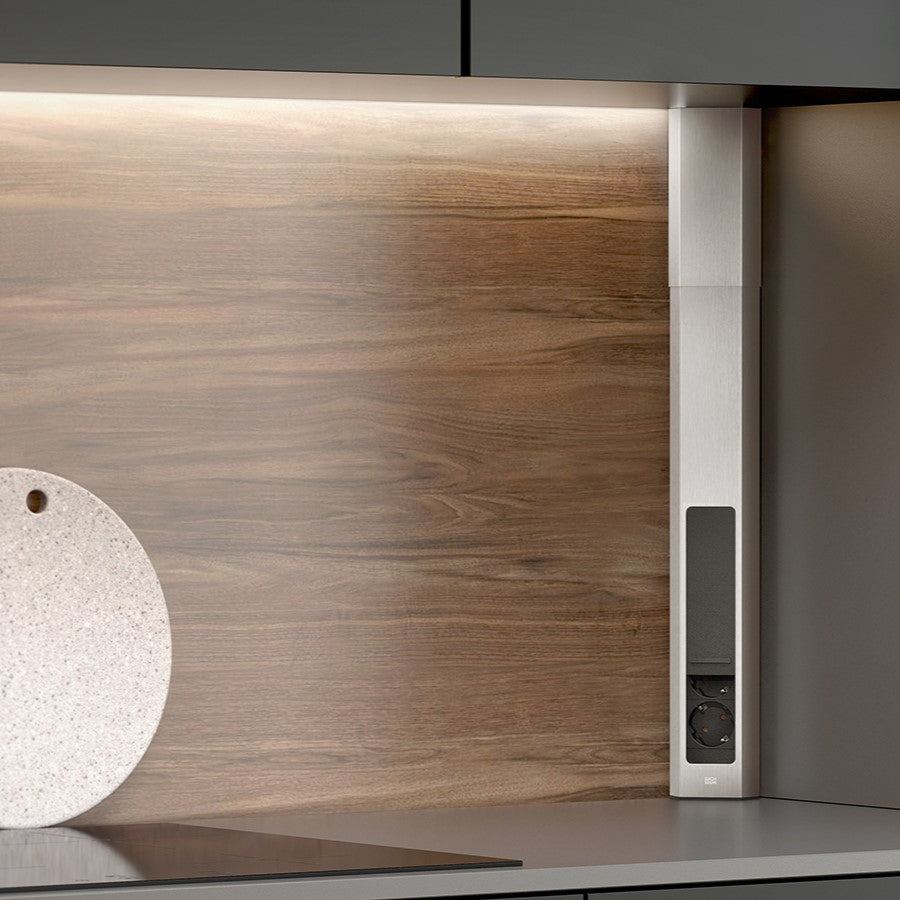 CASIA 2 Long - 3 Stikkontakter + 2 USB (A+C - 22W) - Stainless steel - bilde 2