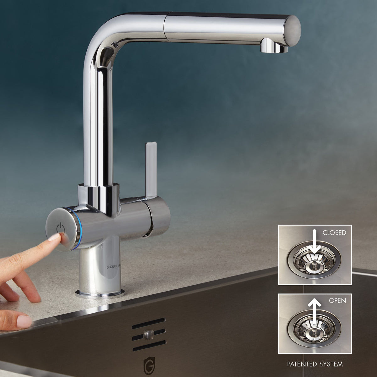 GUGLIELMI SMARTAP® FIRENZE med uttrekk - 05 - Chrome finish - bilde 4